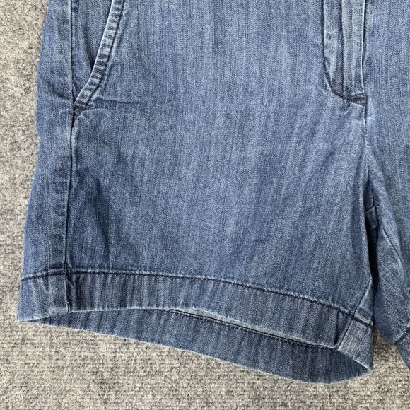 Tommy Hilfiger Light Denim Short Shorts Women Sz 6 Mid-rise Cotton - Picture 3 of 9